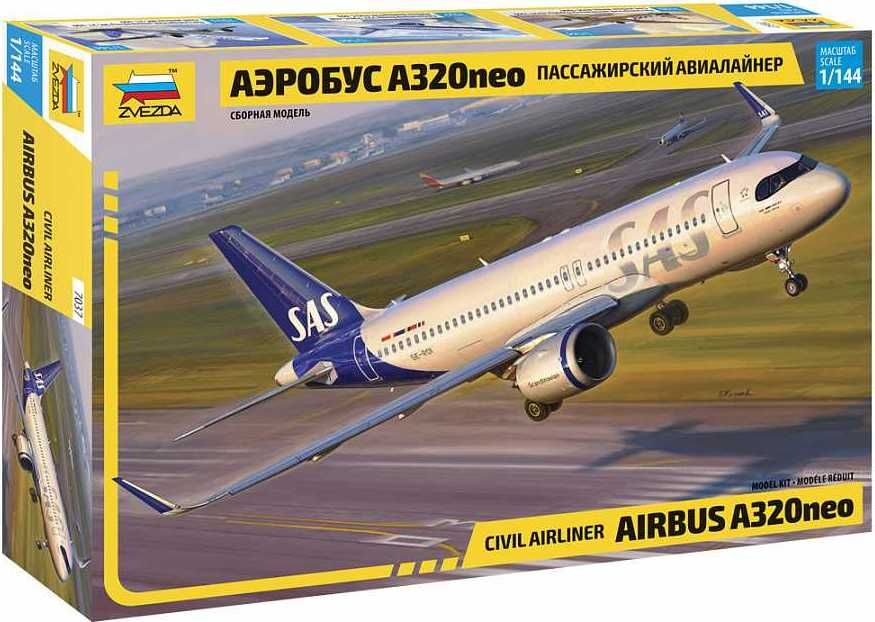 ZVEZDA Model Kit letadlo 7037 - Airbus A320 NEO (1:144) - obrázek 1