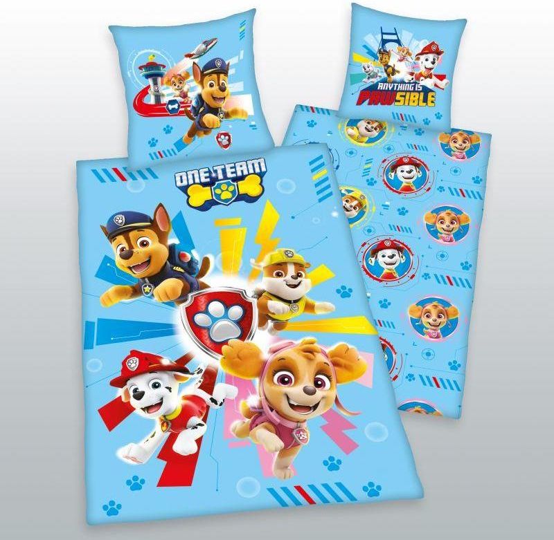 DETEXPOL Povlečení Paw Patrol blue Bavlna, 140/200, 70/80 cm - obrázek 1