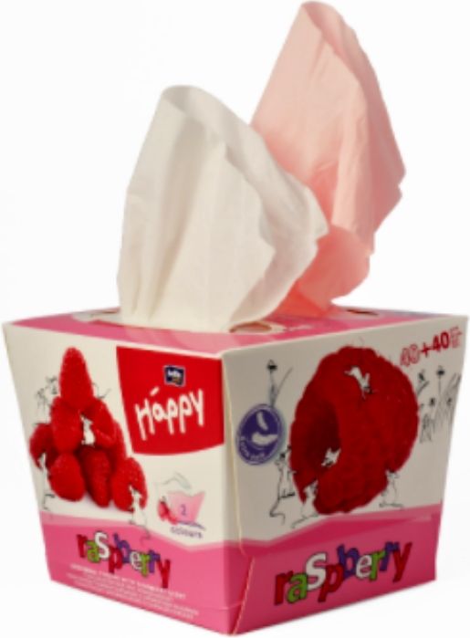 Bella Happy kapesníčky 2 vrstvé s vůní maliny - obrázek 1