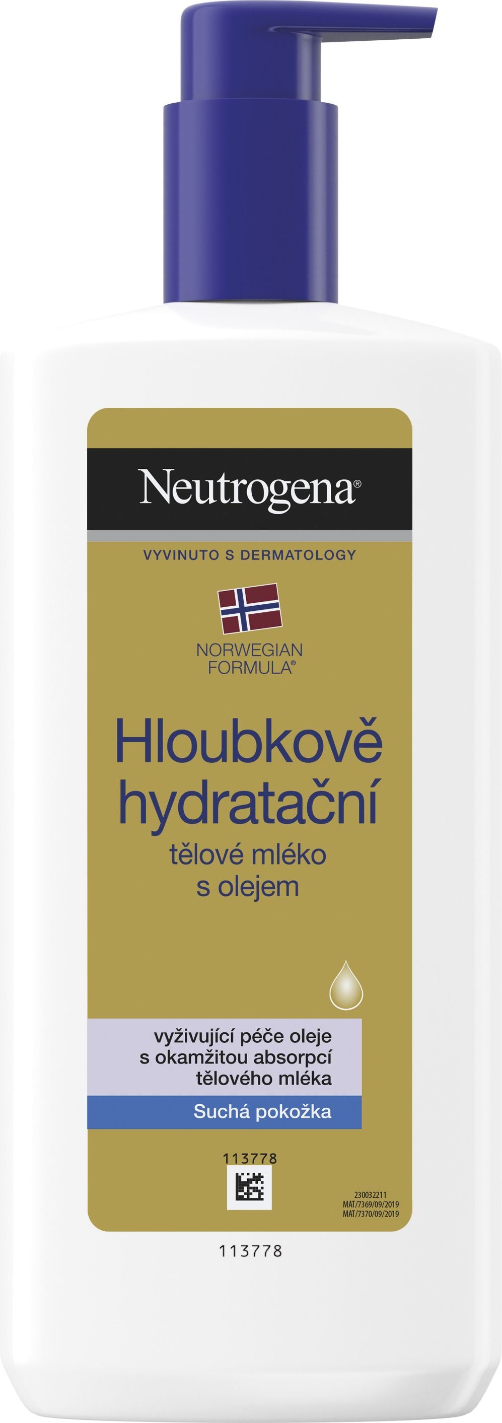 NEUTROGENA Hloubkově hydratační tělové mléko s olejem 400 ml - obrázek 1