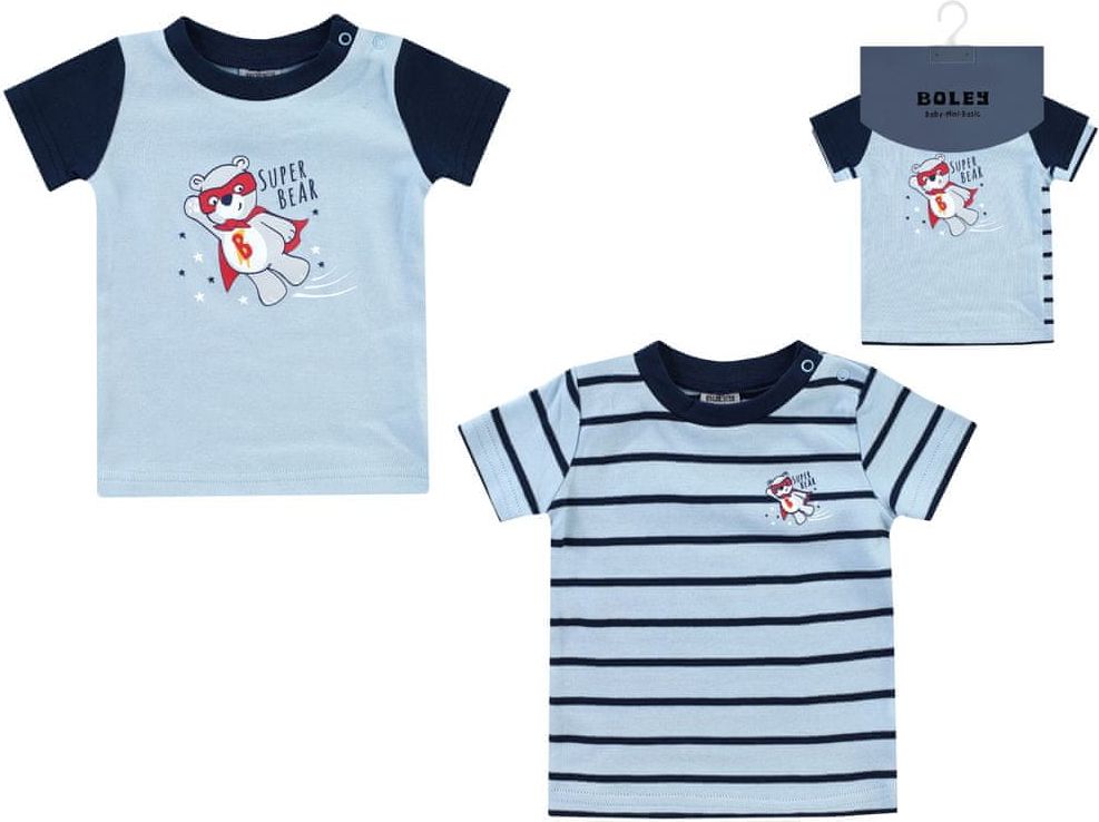 BOLEY chlapecký set 2 ks triček s krátkým rukávem 6121110 56 modrá - obrázek 1
