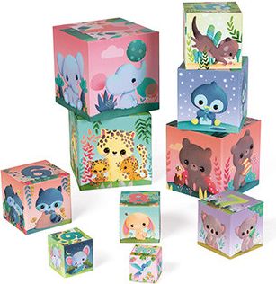 Janod Skládací pyramida Roztomilá zvířátka - obrázek 1