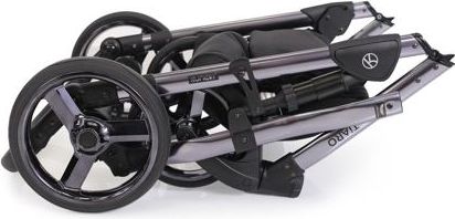 Kočárek Kunert Tiaro Premium 2021 dvojkombinace Stříbrný rám - black/flowers - obrázek 14