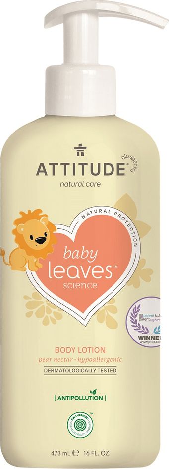 Interkontakt Dětské tělové mléko ATTITUDE Baby leaves s vůní hruškové šťávy 473 ml - obrázek 1
