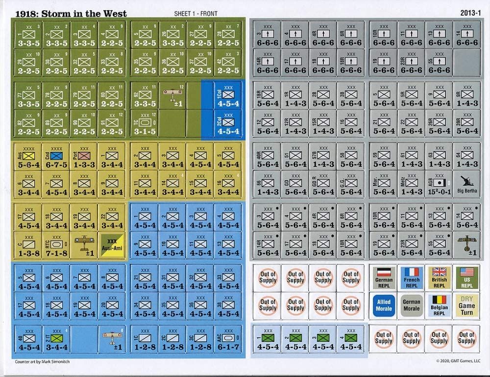 GMT Games 1918/1919: Storm in the West - obrázek 3