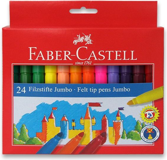 Faber-Castell Dětské fixy Jumbo 24 ks 554324 - obrázek 1