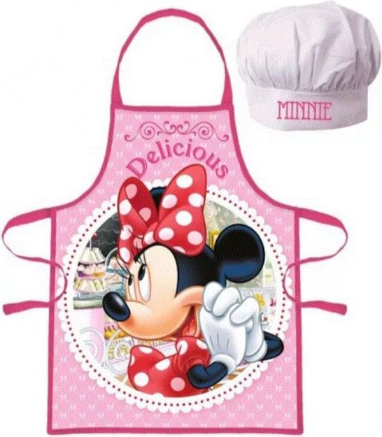 Javoli - Dětská zástěra a kuchařská čepice Minnie Mouse Disney ❤ Delicious - obrázek 1