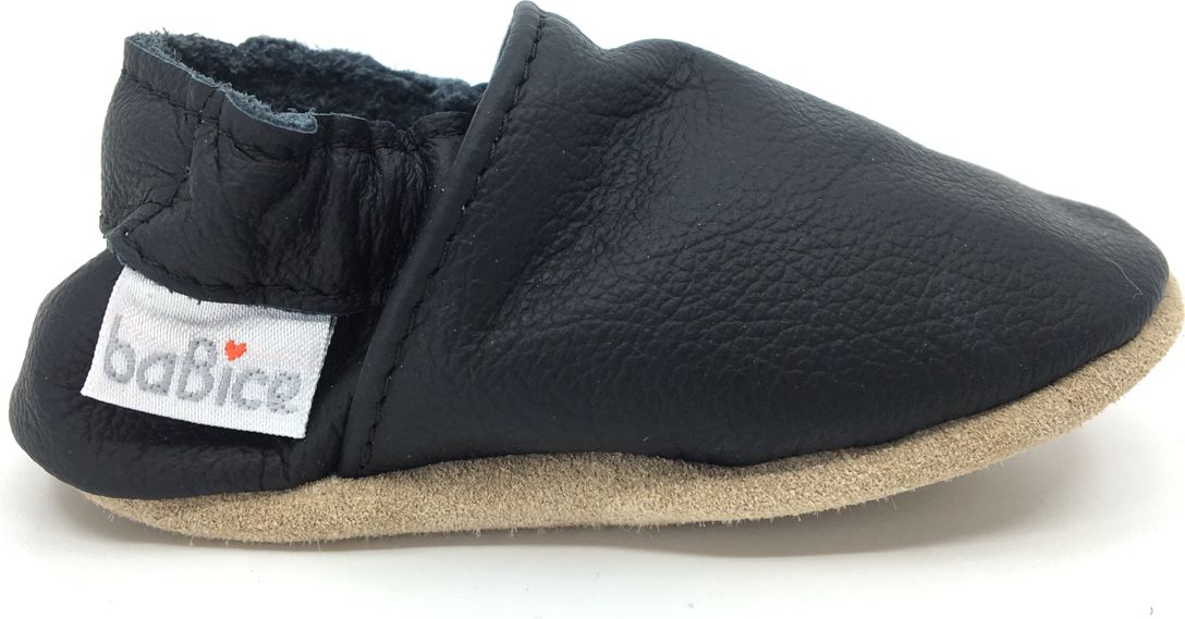 Kožené barefoot capáčky BaBice černé BA-053 Velikost: 17 - obrázek 3