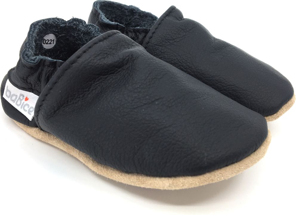 Kožené barefoot capáčky BaBice černé BA-053 Velikost: 17 - obrázek 4