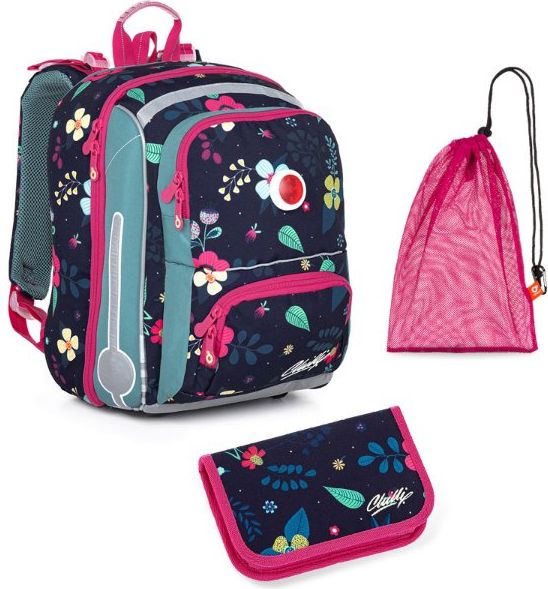 Školní batoh 3 dílný set BEBE 21001 G Medium G Small Topgal - obrázek 1