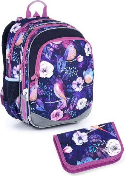Školní batoh 2 dílný set ptáček ELLY 21004 G Small Topgal - obrázek 1