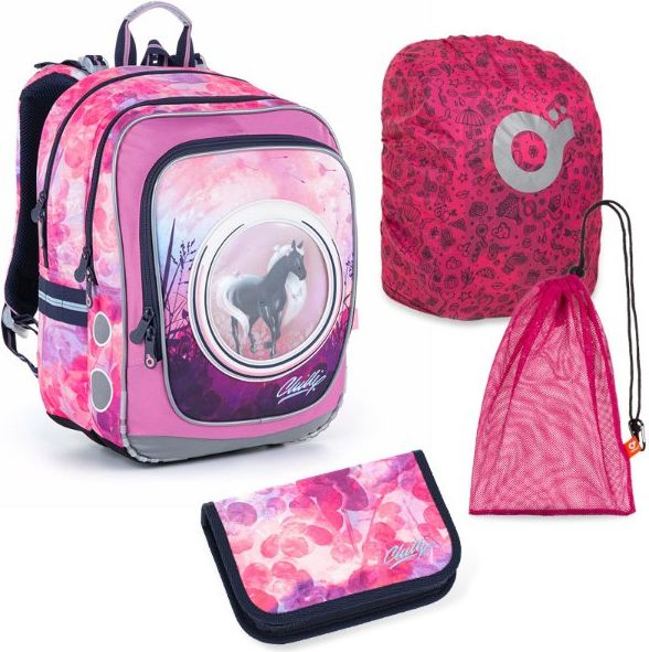 Školní batoh 4 dílný set Koně ENDY 21005 G Large Topgal - obrázek 1