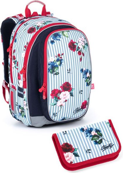 Školní batoh 2 dílný set květy MIRA 21008 G Small Topgal - obrázek 1