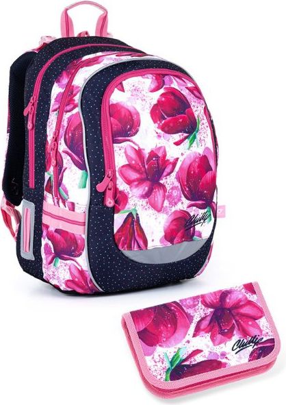 Školní batoh 2 dílný set květy CODA 21009 G Small Topgal - obrázek 1