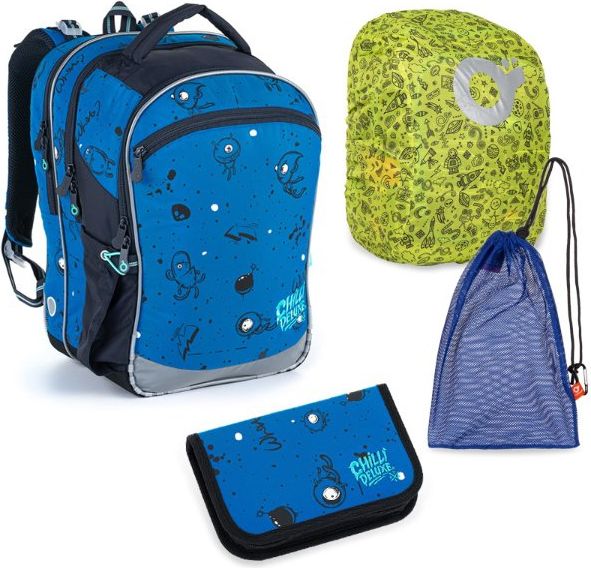 Školní batoh 4 dílný set Příšerky COCO 21017 B Large Topgal - obrázek 1