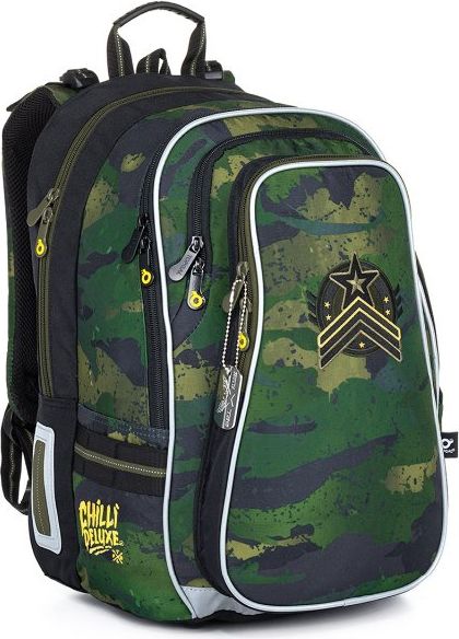 Školní batoh 4 dílný set Army LYNN 21018 B Large Topgal - obrázek 2