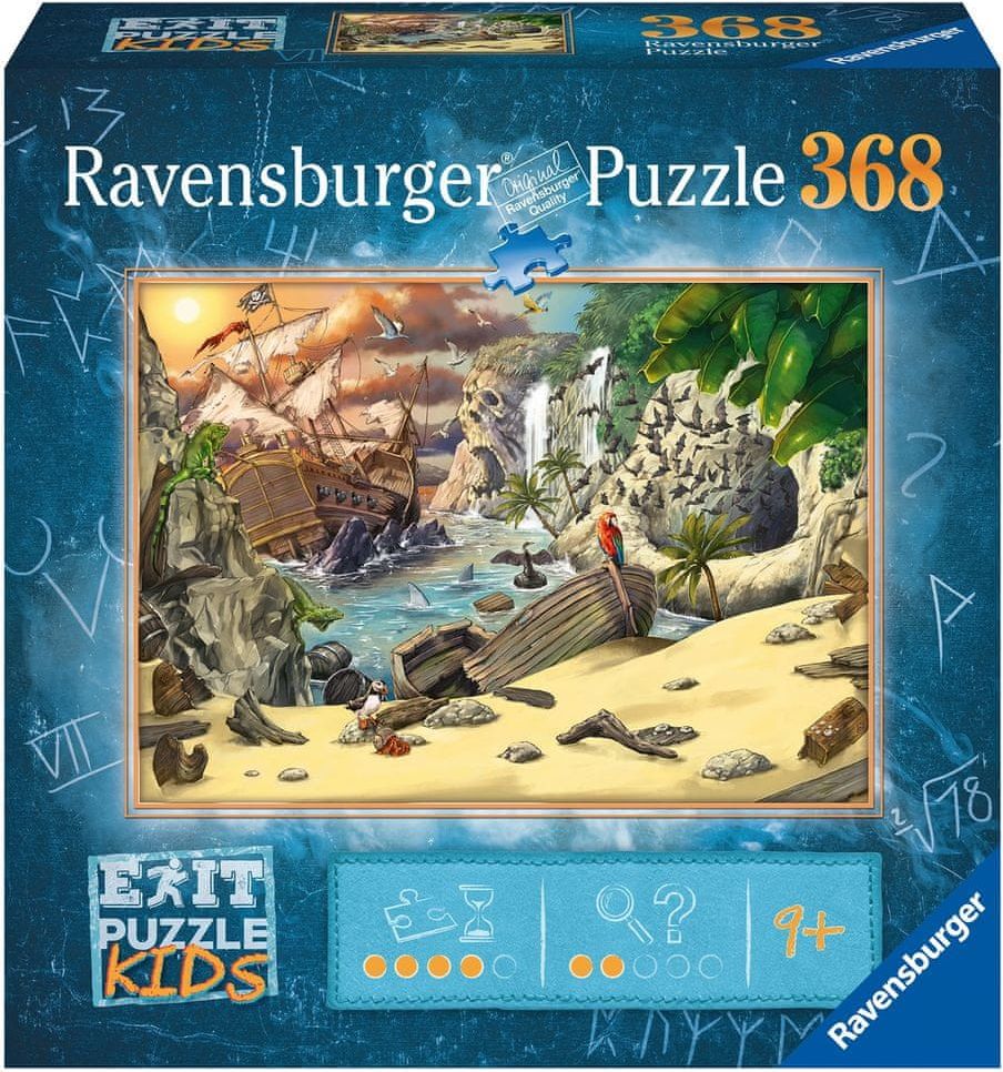 Ravensburger Puzzle 129546 Exit KIDS: Piráti 368 dílků - obrázek 1