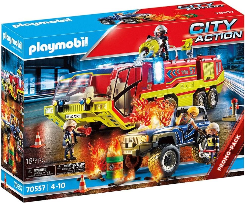 Playmobil 70557 Hasiči v akci s hasičským vozem - obrázek 1