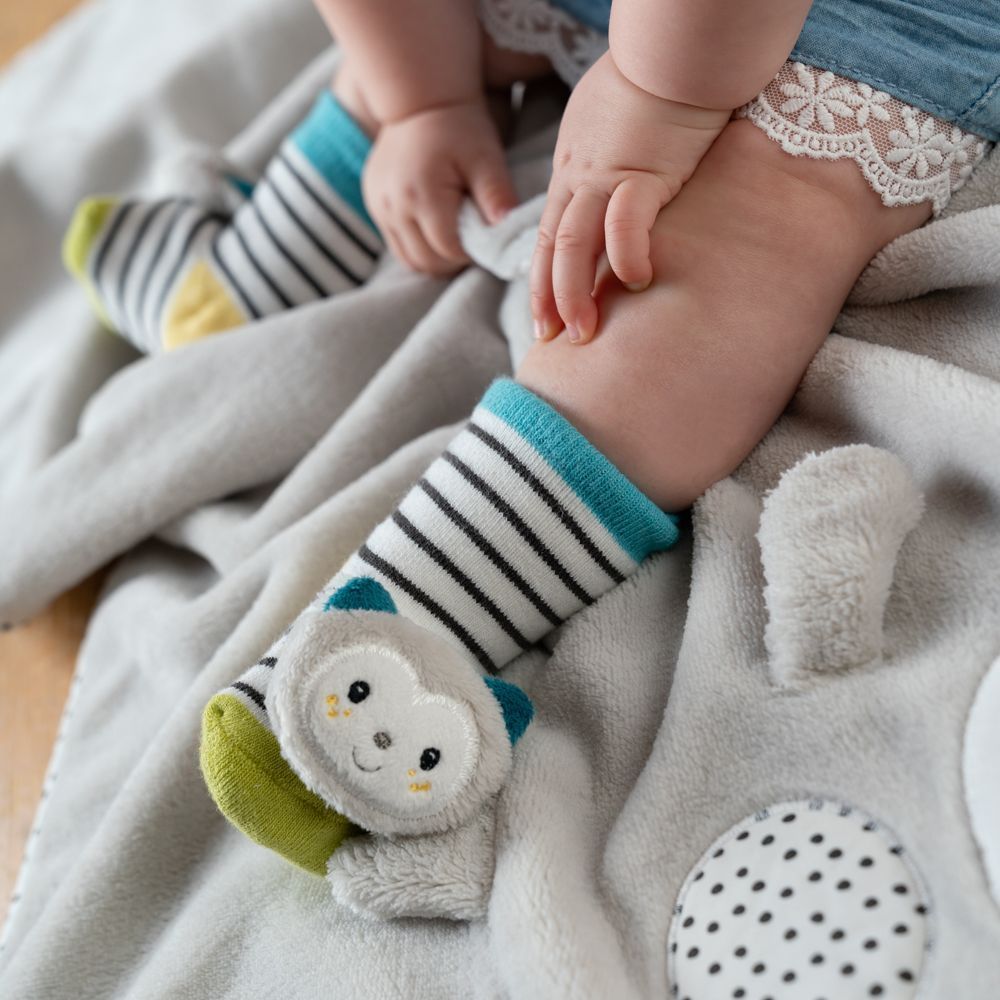 Chrastící ponožky Baby Fehn kočička Aiko & Yuki - obrázek 2