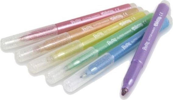 Popisovače Colorino Glitter 6ks pastel - obrázek 1