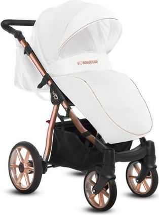 Kočárek Baby Active Mommy Glossy dvojkombinace White/Rose gold - obrázek 2
