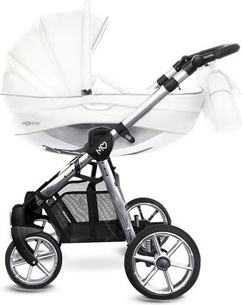 Kočárek Baby Active Mommy Glossy dvojkombinace White/Silver - obrázek 1