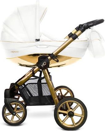 Kočárek Baby Active Mommy Glossy trojkombinace White/Gold - obrázek 1