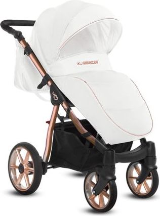 Kočárek Baby Active Mommy Glossy trojkombinace White/Rose gold - obrázek 2