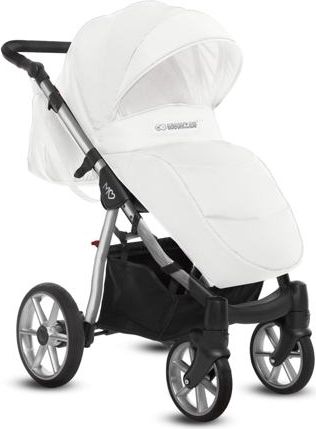 Kočárek Baby Active Mommy Glossy trojkombinace White/Silver - obrázek 2