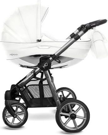 Kočárek Baby Active Mommy Glossy trojkombinace White/Space grey - obrázek 1