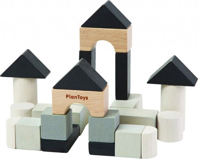 Kostky - Barevné, Mini-stavební set, 24ks (Plantoys) - obrázek 1