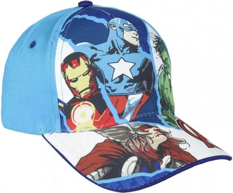 CREDÁ · Dětská kšiltovka Avengers - MARVEL - vel. 53 Světle modrá - obrázek 1