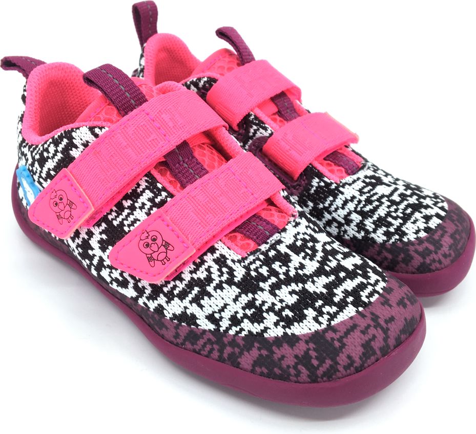 Barefoot tenisky Affenzahn Lowcut Knit Flamingo Velikost: 26 - obrázek 3