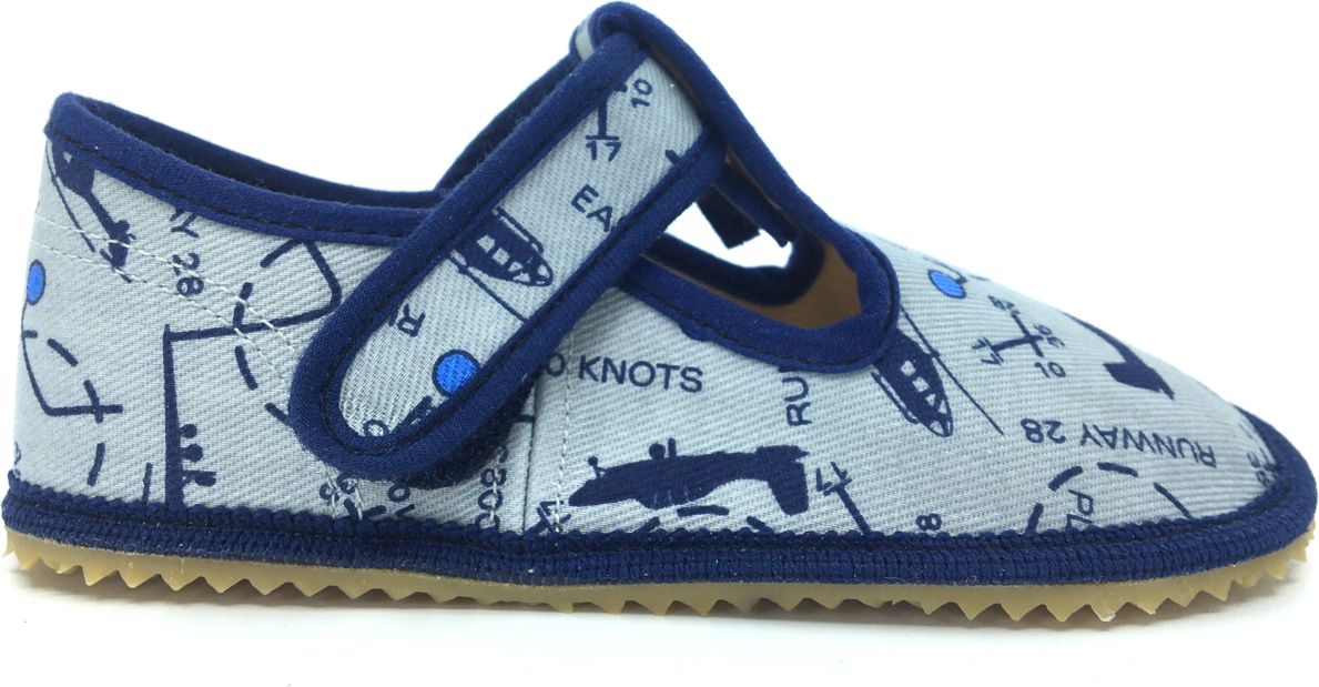 Beda barefoot bačkory šedá letadla (BF 060010/W) Velikost: 22 - obrázek 4