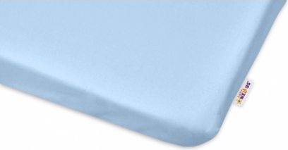Bavlněné prostěradlo 60x120cm - sv. modrá, Rozměry 140x70 - obrázek 1