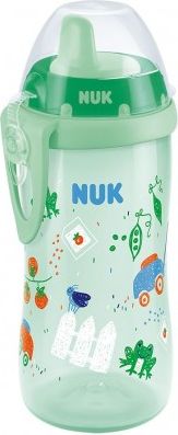 Dětská láhev NUK Kiddy Cup 300 ml kluk, Zelená - obrázek 1