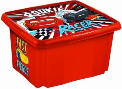 Keeeper Box na hračky Cars II, 24 l - červený - obrázek 1