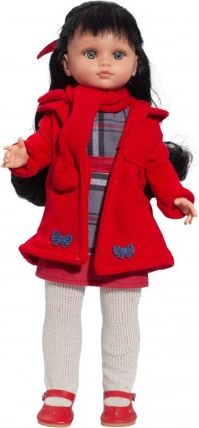 Luxusní dětská panenka-holčička Berbesa Sára 40cm, Červená - obrázek 1