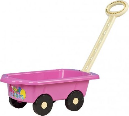 Dětský vozík Vlečka BAYO 45 cm růžový, Růžová - obrázek 1