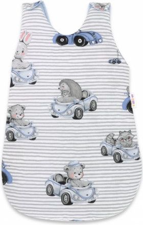 Spací vak Baby Nellys, Baby Car, 70 cm - modrá - obrázek 1