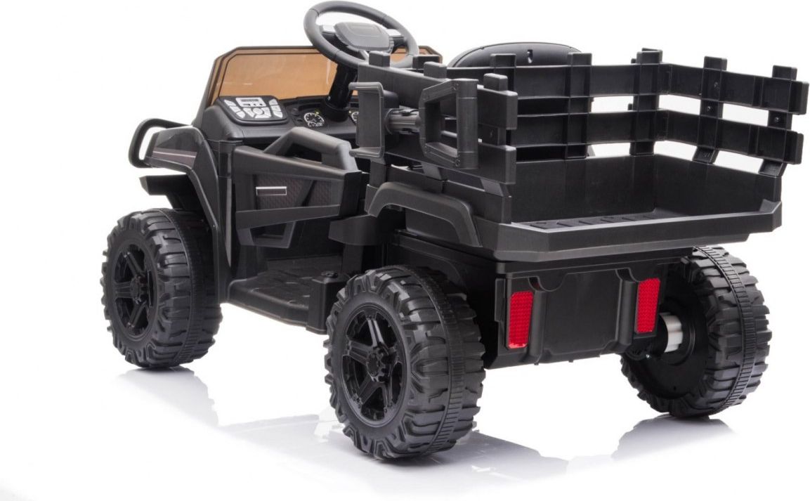 Dětské elektrické autíčko Farmářský Pick-Up - černé - obrázek 6