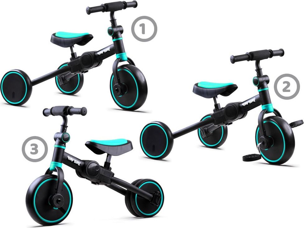 Dětské odrážedlo Tiny Bike 3v1 - červené - obrázek 4