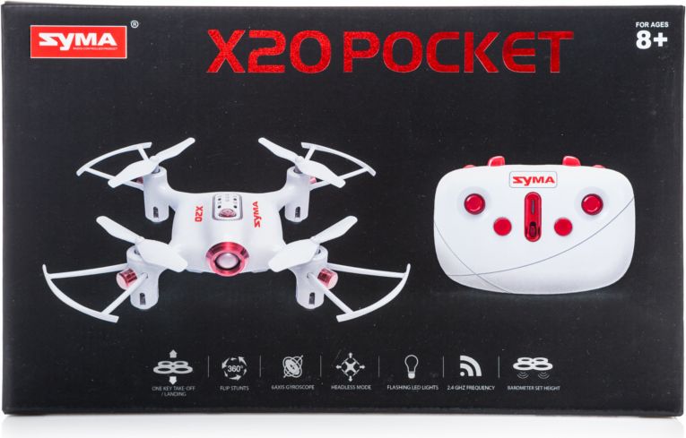 Dron Syma RC X20 2.4G bezhlavý Flip 3D - černý - obrázek 3