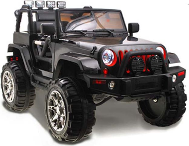 iMex Toys Elektrické autíčko džíp wrangler 2.4GHz - černé - obrázek 1