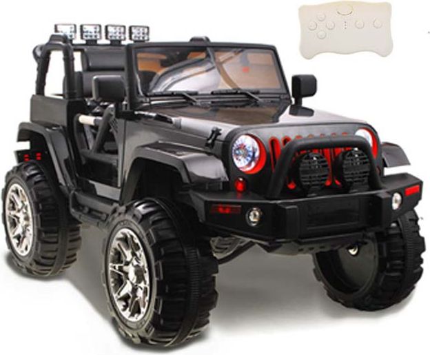 iMex Toys Elektrické autíčko džíp wrangler 2.4GHz - černé - obrázek 2