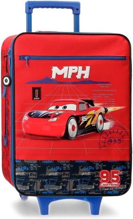 JOUMMABAGS Cestovní kufr Cars Rocket Racing Polyester, PVC, 50x35x18 cm, objem 25 l - obrázek 1