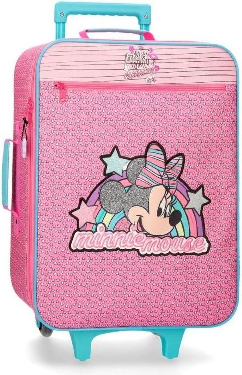 JOUMMABAGS Cestovní kufr Minnie Pink Vibes Polyester, PVC, 50x35x18 cm, objem 25 l - obrázek 1