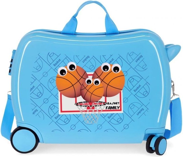 JOUMMABAGS Dětský kufřík Basketbal MAXI ABS plast, 50x38x20 cm, objem 34 l - obrázek 1