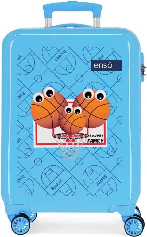 JOUMMABAGS ABS Cestovní kufr Basketbal ABS plast, 55x38x20 cm, objem 34 l - obrázek 1