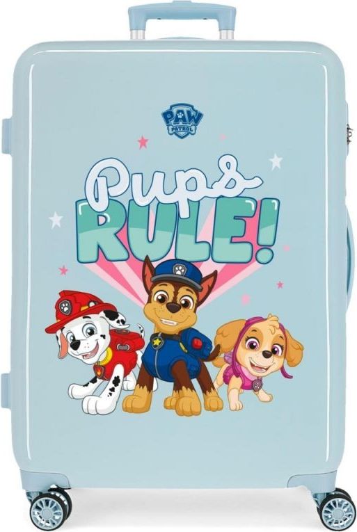 JOUMMABAGS ABS Cestovní kufr Paw Patrol Pups rule ABS plast, 68x48x26 cm, objem 70 l - obrázek 1